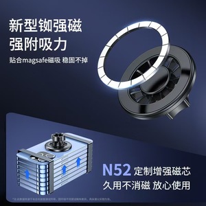 Magsafe Car Phone Holder Magnetic Ring Suction Cup For Iphone 12 13 14 15 Windshield Mount - Product Image 4