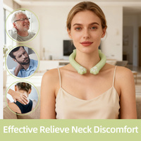 Compresse chaude et froide de qualité supérieure pour soulager les douleurs au cou et aux épaules, poche de gel réutilisable, apaise la douleur, couleur verte, anneau de glace personnalisé pour le cou