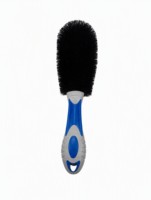 Brosse de lavage de voiture à vente directe d'usine, brosse de nettoyage à tête noire, brosse de lavage extérieure de voiture avec manche bleu pour auto et camion