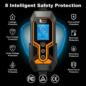 Cargador Portátil para Vehículos Eléctricos Feyree de 11KW, Trifásico, Tipo 2, con Soporte de Pared, 16A, Control por WiFi y Aplicación, Adaptador de Caja de Carga EVSE para Automóviles Eléctricos - Product Image 3