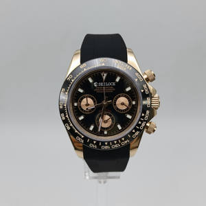 Montre-bracelet à quartz SEILOCE en acier inoxydable 39 mm avec aiguilles lumineuses, mouvement Vk63, chronographe, personnalisable avec votre propre logo pour homme - Product Image 1