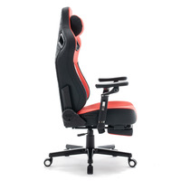 Chaise de bureau réglable, siège de gaming avec rembourrage épais, coussin large, accoudoirs, roulettes pivotantes, pour bureau, espace de travail, studio à domicile