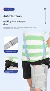 Immobiliatore per <span class=keywords><strong>Ginocchio</strong></span> Professionale a Tre Pannelli per Adulti, Spesso e Traspirante in Poliestere e Cotone, per Fratture e Distorsioni - Product Image 4