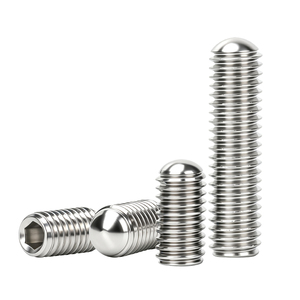 304 Stainless Steel Hex Socket Round Point Set Screw Fastener Even Force Distribution Anti Corrosion Rust Proof Anti Loosening - Product Image 1