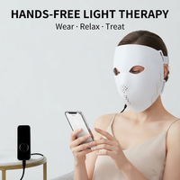 Masque facial LED multi-longueurs d'onde combinant des LED 415nm, 630nm, 850nm et 1072nm