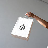 Sacs en papier d'emballage pour cadeaux de luxe personnalisés et recyclables pour les petites entreprises, impression de votre propre logo