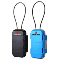 Mini-Reise-Tresor mit Passwortschloss und Abnehmbarer Kette, Wasserdicht, Langlebiges ABS-Material für Auto, Wohnheim, Strand, Hotel, Persönliche Gegenstände