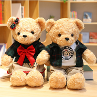 LK Hot-sell Valentine Gift New Design Couple Dress Plush Toy Fancy Soft Toys Teddy Bear