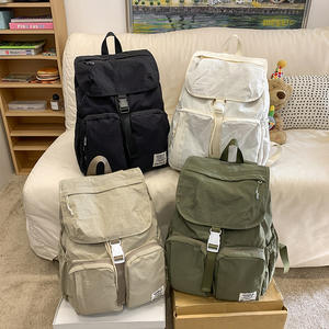 <span class=keywords><strong>Sac</strong></span> à <span class=keywords><strong>dos</strong></span> imperméable à grande capacité de style japonais rétro avec fermeture éclair pour hommes et femmes, <span class=keywords><strong>sac</strong></span> à <span class=keywords><strong>dos</strong></span> décontracté et simple - Product Image 4