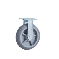 Roues de chariot industrielles robustes en TPR de 4, 5, 6 et 8 pouces, capacité de 20 kg à 250 kg, pour échafaudages