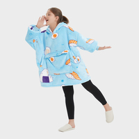 Couverture portable pour enfant en polaire Sherpa et flanelle moelleuse, 100 % polyester, imprimée en usine, écologique et personnalisable
