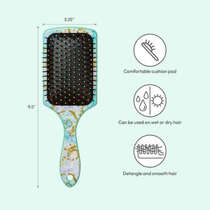 Cepillo para Desenredar el Cabello con Cerdas de Masaje y Cojín Suave, Material de Ácido Acético, Diseño Moderno para Uso Doméstico, Unisex - Product Image 3