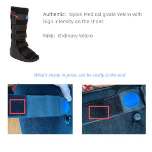 รองเท้าบูทแบบปรับได้สำหรับฟื้นฟูกระดูกหัก พร้อมแผ่นรองรับข้อเท้า - Product Image 4