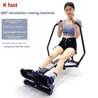 Máquina de remo hidráulica multifuncional para uso doméstico, equipo de fitness de cuerpo completo, remo doble para ejercitar cintura y espalda