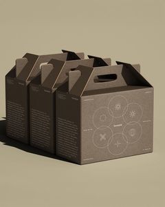 Cajas de papel kraft rígido reutilizables y personalizables y cajas de cartón corrugado para envíos por correo. - Product Image 6