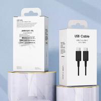 Câble USB-C vers USB-C d'origine à prix d'usine, super rapide, longueur 1,8 m, pour Samsung S23 S22 S21 S20 Note 20 Note 5A