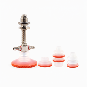 Ventouse à vide modèle 02 en silicone sans trace pour robot de préhension et de placement sous vide pour l'automatisation de la moulage par injection - Product Image 1