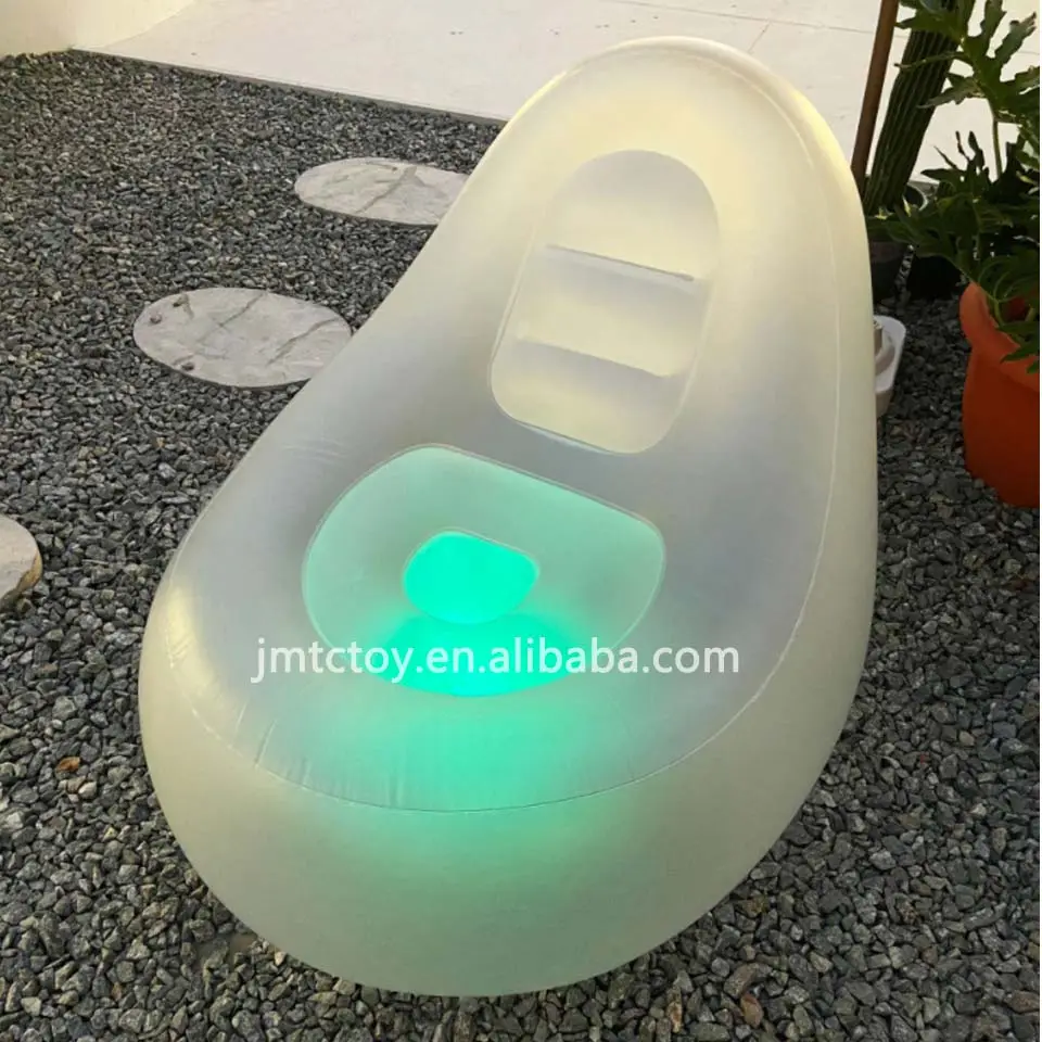 Inflatable chiếu sáng LED ánh sáng sofa thay đổi-ánh sáng Lounger ghế