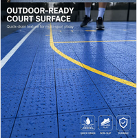 Sol sportif professionnel en PP de bonne qualité, revêtement de sol pour terrain de basket extérieur
