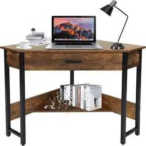 Home Office Furniture Wood Study Table Console Table, Modern Computer Desk With Metal Leg