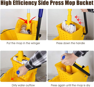 Cubo de fregado comercial, cubo con escurridor para el hogar, oficina, mercado, restaurante, hotel - Product Image 5