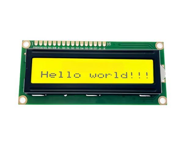 1602 Module With Ilc Adapter I2C Yellow Green Display Panels LCD 16x2
