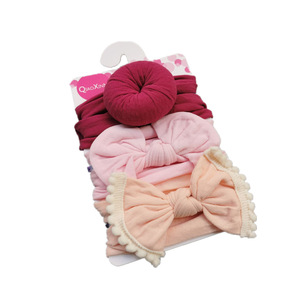 3pcs/set Organic Cotton Elastic Bow <strong>Baby</strong> <strong>Headband</strong> for Girls Kids Gift High Quality Soft Rabbit Ears Hairbands for <strong>Babies</strong> - Product Image 5