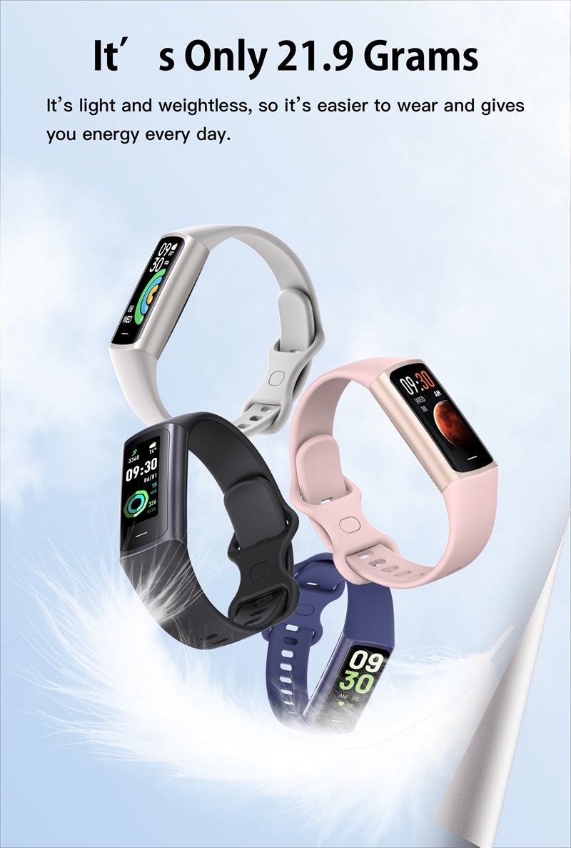 C68l Smart Watch Band Fitness Tracker With Ecg & Heart Rate