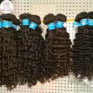 Extension de cheveux naturels bouclés pour elle, perruque mongoles, Deep wave et amples, Extensions espagnoles, qualité supérieure, Grade 10A