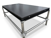 Scène de spectacle extérieure en aluminium, podium de danse, podium portable, éclairage DJ mobile, plateforme de scène pour mariage et fête