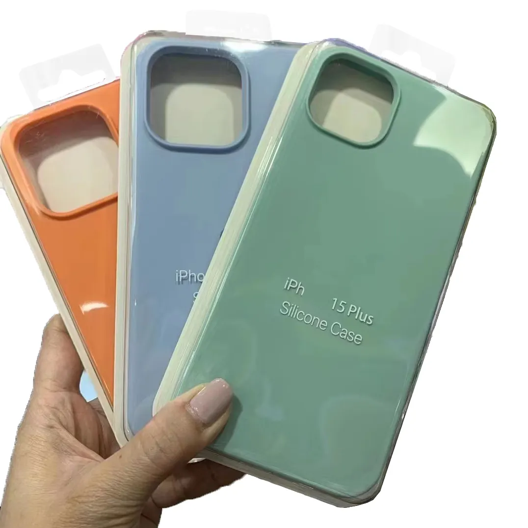 Silicone Phone Case For Apple Iphone 15 ro 14 Pro Max 13Mini 7 8 6s Plus X Xs Max 5 Shockproof Case Cover Factory Wholesale