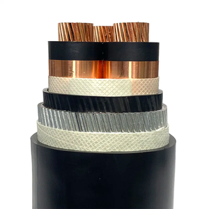 Cable de alimentación blindado con alambre de acero de media tensión YJV32 8.7/15kV, con aislamiento de cobre XLPE y revestimiento de PVC para instalación vertical. - Product Image 2