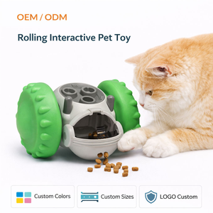 Juguete Dispensador de Comida Interactivo para Perros, Dispensador de Golosinas Rodante, Rompecabezas de Alimentación Lenta para Perros, Dispensador de Comida Robótico, Fábrica OEM - Product Image 3