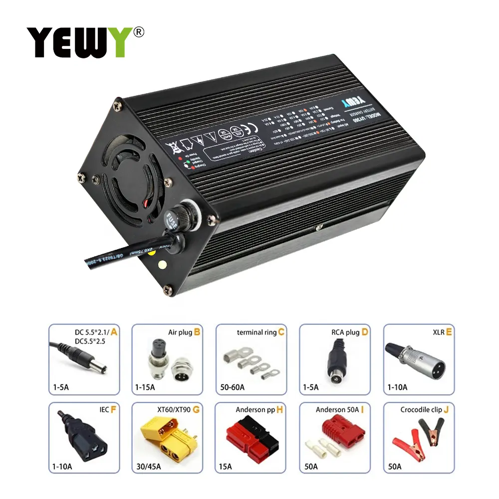UY360 60 v 5A batteria agli ioni di Litio scooter elettrico caricabatteria 71.4 v caricatore