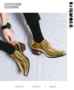 <span class=keywords><strong>Scarpe</strong></span> da <span class=keywords><strong>uomo</strong></span> con tacco alto a punta in <span class=keywords><strong>oro</strong></span> 46 stivali taglie forti <span class=keywords><strong>scarpe</strong></span> da festa in pelle sintetica Casual da <span class=keywords><strong>uomo</strong></span> - Product Image 5