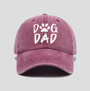 Vintage Washed <b>Dog</b> Dad Embroidery Baseball Cap Cotton Sun Hat - Product Image 4