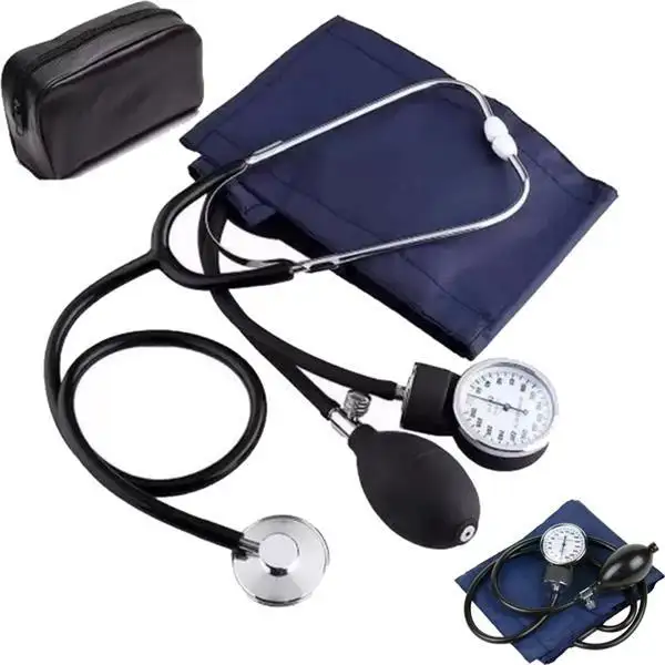 Blood pressure monitor manual aneroid sphygmomanometer with stethoscope