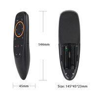 Air Mouse G10S Rolling Code 6-Axis Gyro Voice Remote Control untuk Android TV Box 2.4GHz Jangkauan 10m Bahan ABS