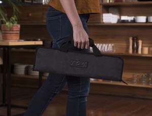 Sac de rangement pour ustensiles de cuisine, sac à roulettes en toile pour couteaux de chef, échantillon gratuit - Product Image 3