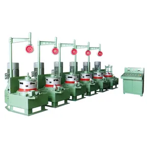 Pulley type wire drawing machines