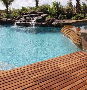 10 Piezas de Baldosas de Madera para Terraza, Baldosas de Madera de Teca Maciza con Acabado Aceitado, 12 x 12 Pulgadas, Baldosas de Madera para Exterior - Product Image 4