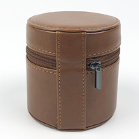 Boîte-cadeau de montre portable de luxe de voyage en cuir artificiel avec logo personnalisé boîte de voyage pour montre boîte de rangement pour montre