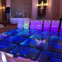 Barra de Luz LED Transparente con Efecto Espejo Abisal 3D, Luminaria de Suelo para Paisajes, Escenarios y Actividades, con Control Externo
