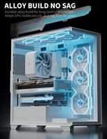 Penyangga Kartu Grafis Universal GL7 ARGB Zinc Alloy Slide Rail Design Pencegah GPU Sag, Penopang Kartu Video, Dudukan Kartu Grafis