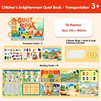 Livre d'activités pour tout-petits, livre sensoriel, autocollants réutilisables DIY, jouet éducatif pour l'apprentissage précoce, préscolaire, 3 à 6 ans, vente en gros