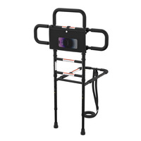 Barre d'appui pliable multifonctionnelle pour personnes âgées et femmes enceintes - Aide à la position debout légère et réglable - Rails d'assistance au lit