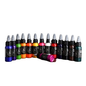 ชุดหมึกสักกันน้ำระดับมืออาชีพขนาด 30 มล. สีถาวรสำหรับศิลปะบนร่างกาย อุปกรณ์สำหรับสตูดิโอสัก - Product Image 1