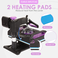 Presse à Chaud Semi-Automatique Certifiée CE, Nouveauté, Combo 8-en-1 pour Transfert par Sublimation sur T-shirts, Plaques et Étiquettes (110V/220V)
