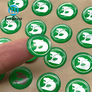 Pegatina de resina epoxi de cúpula personalizada, pegatina de cúpula con logotipo 3D transparente - Product Image 1