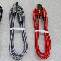 Câble de chargement et de données USB type C Câble de chargeur USB C pour téléphone portable tressé en nylon 2.4A pour appareil Android